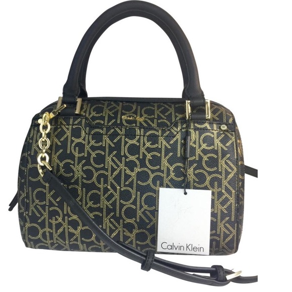 calvin klein platinum label olivia shoulder bag